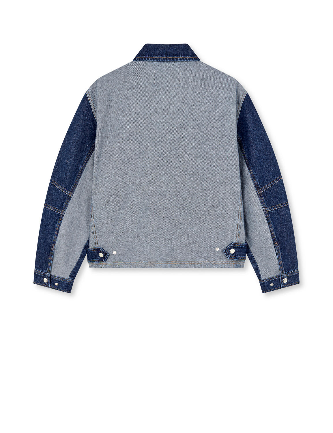 Luke Solar Block denimjakke - Mid Blue Denim